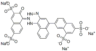 CAS#: 4197-00-6, Tetrasodium (4Z)-4-[[4-(6,8-Disulfonatonaphthalen-2-Yl)Diazenylnaphthalen-1-Yl]Hydrazinylidene]-3-Oxo-Naphthalene-2,7-Disulfonate