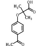 CAS#: 42019-57-8, 2-(4-Acetylphenoxy)-2-Methylpropanoic Acid