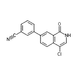 CAS#: 423158-52-5, 3-(4-Chloro-1-Oxo-1,2-Dihydro-7-Isoquinolinyl)Benzonitrile