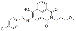CAS#: 42358-39-4, 5-[(4-Chlorophenyl)Azo]-6-Hydroxy-2-(3-Methoxypropyl)-1H-Benz[de]Isoquinoline-1,3(2H)-Dione
