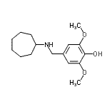 CAS 登录号：423732-46-1， 4-[(环庚基氨基)甲基]-2,6-二甲氧基苯酚