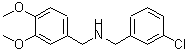 CAS 登录号：423736-96-3， 1-(3-氯苯基)-N-(3,4-二甲氧基苄基)甲胺