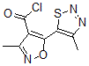 CAS#: 423768-48-3, 3-Methyl-5-(4-Methyl-1,2,3-Thiadiazol-5-Yl)-4-Isoxazolecarbonylchloride