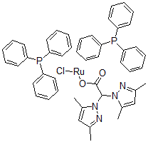 CAS#: 425370-68-9, (Oc-6-34)-Chloro[alpha-(3,5-Dimethyl-1H-Pyrazol-1-Yl)-3,5-Dimethyl-1H-Pyrazole-1-Acetato]Bis(Triphenylphosphine)-Ruthenium