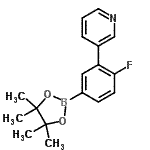 CAS#: 425378-79-6, 3-[2-Fluoro-5-(4,4,5,5-Tetramethyl-1,3,2-Dioxaborolan-2-Yl)Phenyl]Pyridine