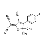 CAS#: 425604-51-9, [3-Cyano-4-(4-Fluorophenyl)-5,5-Dimethyl-2(5H)-Furanylidene]Malononitrile