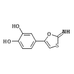 CAS 登录号：426820-99-7， 4-(2-亚氨基-1,3-氧硫杂环戊烷-5-基)-1,2-苯二酚