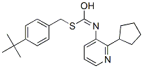 CAS#: 42754-15-4, S-[4-(2-Methyl-2-propanyl)benzyl] (2-cyclopentyl-3-pyridinyl)carbamothioate