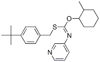 CAS 登录号：42754-17-6， S-[4-(2-甲基-2-丙基)苄基][2-(2-甲基环己基)-3-吡啶基]硫代氨基甲酸酯