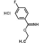 CAS 登录号：4278-01-7， 乙基4-氟苯甲亚氨酸酯盐酸盐(1:1)