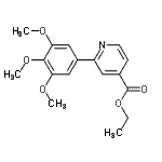 CAS 登录号：427885-83-4， 乙基2-(3,4,5-三甲氧基苯基)吡啶-4-羧酸酯