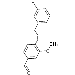 CAS 登录号：428473-74-9， 4-[(3-氟苄基)氧基]-3-甲氧基苯甲醛