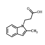 CAS#: 42951-33-7, 3-(2-Methyl-1H-Indol-1-Yl)Propanoic Acid