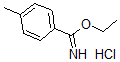 CAS#: 43002-64-8, 4-Methyl-Benzenecarboximidicacid Ethyl Ester Hydrochloride (1:1)