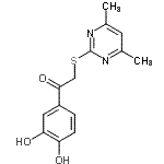 CAS#: 430447-82-8, 1-(3,4-Dihydroxyphenyl)-2-[(4,6-Dimethyl-2-Pyrimidinyl)Sulfanyl]Ethanone