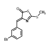 CAS#: 430458-93-8, (4Z)-4-(3-Bromobenzylidene)-2-(Methylsulfanyl)-1,3-Thiazol-5(4H)-One