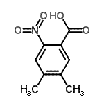 CAS#: 4315-14-4, 4,5-Dimethyl-2-Nitrobenzoic Acid