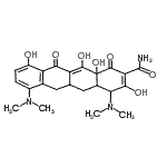 CAS 登录号：43168-51-0， 4,7-二(二甲基氨基)-3,10,12,12A-四羟基-1,11-二氧代-1,4,4A,5,5A,6,11,12A-八氢-2-并四苯甲酰胺