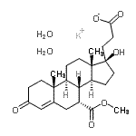 CAS#: 43169-54-6, Potassium 3-[(7R,8R,9S,10R,13S,14S,17R)-17-Hydroxy-7-Methoxycarbonyl-10,13-Dimethyl-3-Oxo-2,6,7,8,9,11,12,14,15,16-Decahydro-1H-Cyclopenta[a]Phenanthren-17-Yl]Propanoate Dihydrate