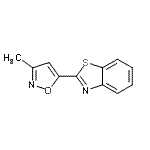 CAS#: 43193-12-0, 2-(3-Methyl-1,2-Oxazol-5-Yl)-1,3-Benzothiazole