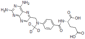 CAS#: 432545-63-6, N-[4-[[(2,4-Diamino-6-Pteridinyl)Methyl]Methyl-D3-Amino]Benzoyl]-L-Glutamic Acid