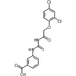 CAS#: 433690-46-1, 3-({[(2,4-Dichlorophenoxy)Acetyl]Carbamothioyl}Amino)Benzoic Acid