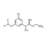 CAS#: 433938-39-7, Ethyl 2-[3-Chloro-5-(Difluoromethoxy)Phenyl]-2-Hydroxyethanimidate