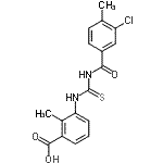 CAS#: 434304-15-1, 3-{[(3-Chloro-4-Methylbenzoyl)Carbamothioyl]Amino}-2-Methylbenzoic Acid