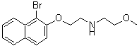 CAS#: 435288-40-7, 2-[(1-Bromo-2-Naphthyl)Oxy]-N-(2-Methoxyethyl)Ethanamine