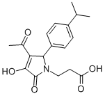 CAS 登录号：436088-35-6， 3-[3-乙酰基-4-羟基-2-(4-异丙基-苯基)-5-氧代-2,5-二氢-吡咯-1-基]-丙酸