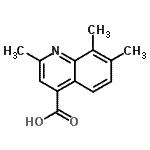 CAS#: 436096-46-7, 2,7,8-Trimethyl-4-Quinolinecarboxylic Acid