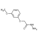 CAS 登录号：436155-36-1， 2-(3-甲氧基苯氧基)乙酰肼