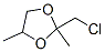 CAS 登录号：4362-39-4， 2-(氯甲基)-2,4-二甲基-1,3-二氧戊环