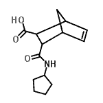 CAS#: 436855-47-9, 3-(Cyclopentylcarbamoyl)Bicyclo[2.2.1]Hept-5-Ene-2-Carboxylic Acid