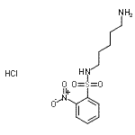 CAS 登录号：437718-20-2， N-(5-氨基戊基)-2-硝基苯磺酰胺盐酸盐(1:1)