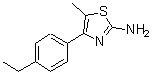 CAS 登录号：438218-98-5， 4-(4-乙基苯基)-5-甲基-1,3-噻唑-2-胺