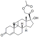 CAS 登录号：4383-30-6， 9,11-环氧孕甾-4-烯-17,21-二醇-3,20-二酮 21-乙酸酯