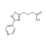 CAS#: 439108-10-8, 4-[3-(4-Pyridinyl)-1,2,4-Oxadiazol-5-Yl]Butanoic Acid