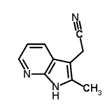 CAS#: 4414-86-2, (2-Methyl-1H-Pyrrolo[2,3-b]Pyridin-3-Yl)Acetonitrile
