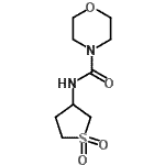CAS 登录号：443651-78-3， N-(1,1-二氧代四氢-3-噻吩基)-4-吗啉甲酰胺