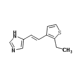 CAS#: 443923-58-8, 4-[(E)-2-(2-Ethyl-3-Thienyl)Vinyl]-1H-Imidazole