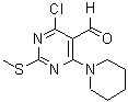 CAS#: 445040-60-8, 4-Chloro-2-(Methylsulfanyl)-6-(1-Piperidinyl)-5-Pyrimidinecarbaldehyde