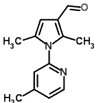 CAS#: 445428-51-3, 2,5-Dimethyl-1-(4-Methyl-2-Pyridinyl)-1H-Pyrrole-3-Carbaldehyde