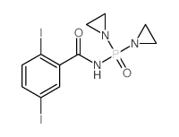 CAS 登录号:4460-32-6, N-(二(1-氮丙啶基)磷酰)-2,5-二碘苯甲酰胺