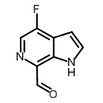 CAS#: 446284-46-4, 4-Fluoro-1H-Pyrrolo[2,3-c]Pyridine-7-Carbaldehyde