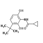 CAS 登录号：448900-26-3， N-[2,6-二羟基-3-(2-甲基-2-丙基)苯基]环丙烷甲酰胺