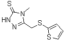 CAS#: 448947-84-0, 4-Methyl-5-[(2-Thienylsulfanyl)Methyl]-2,4-Dihydro-3H-1,2,4-Triazole-3-Thione