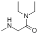 CAS 登录号：44897-15-6， N,N-二乙基-2-(甲基氨基)乙酰胺盐酸盐
