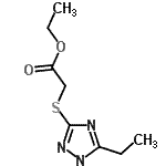 CAS 登录号：449747-35-7， 乙基[(5-乙基-1H-1,2,4-三唑-3-基)硫基]乙酸酯