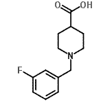 CAS#: 451485-55-5, 1-(3-Fluorobenzyl)-4-Piperidinecarboxylic Acid